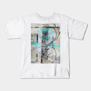 Deer abstract collage Kids T-Shirt